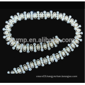 clear crystal cup chain rhinestone trim